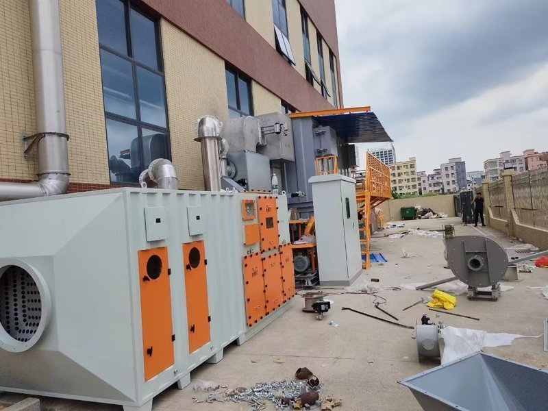 PCB線路板公司 5萬風量 沸石轉(zhuǎn)輪+RTO蓄熱式直接燃燒